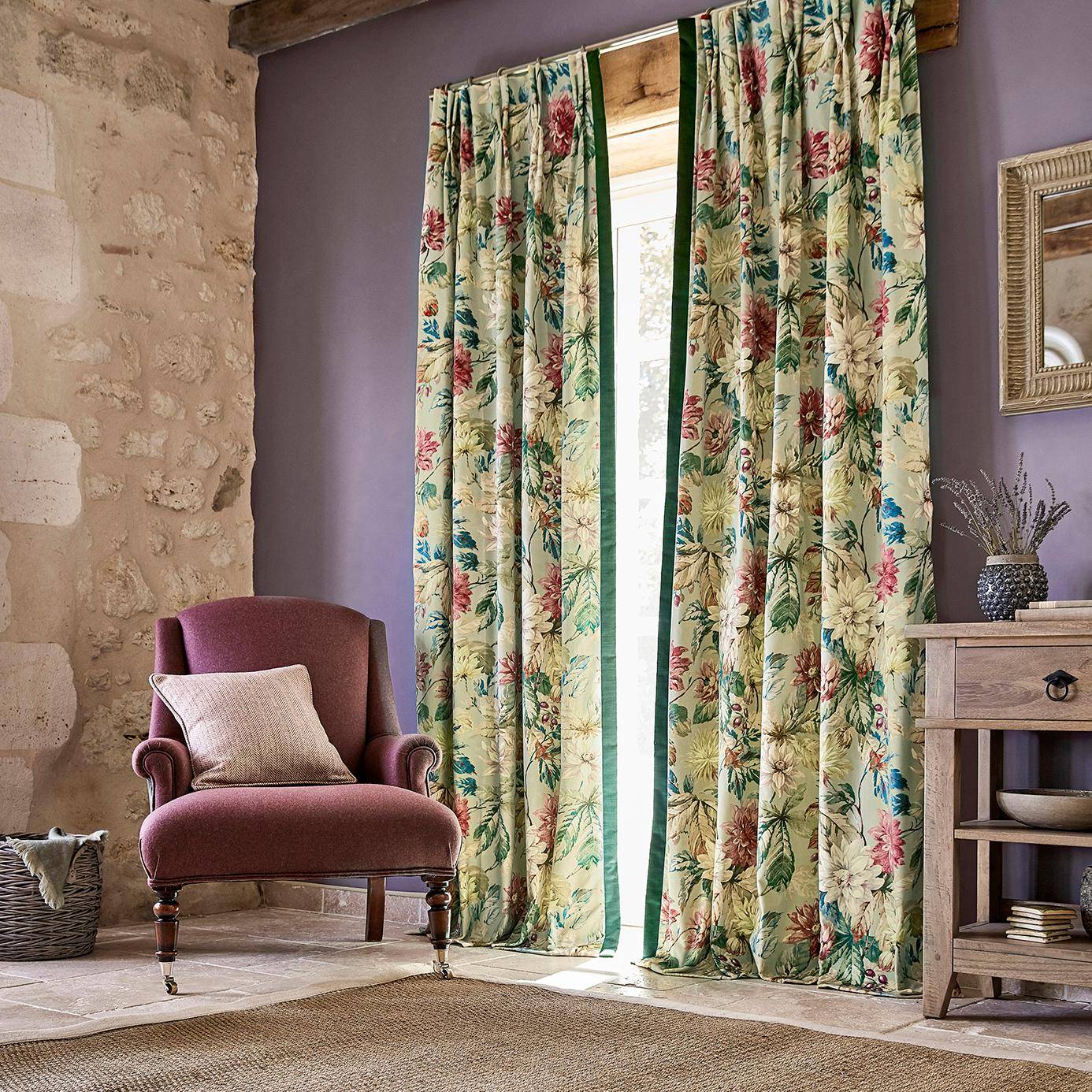 Sanderson Dahlia & Rosehip  