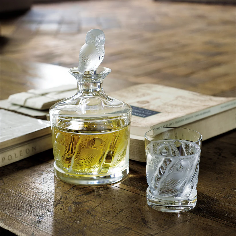 Lalique Owl Cordial Tumbler