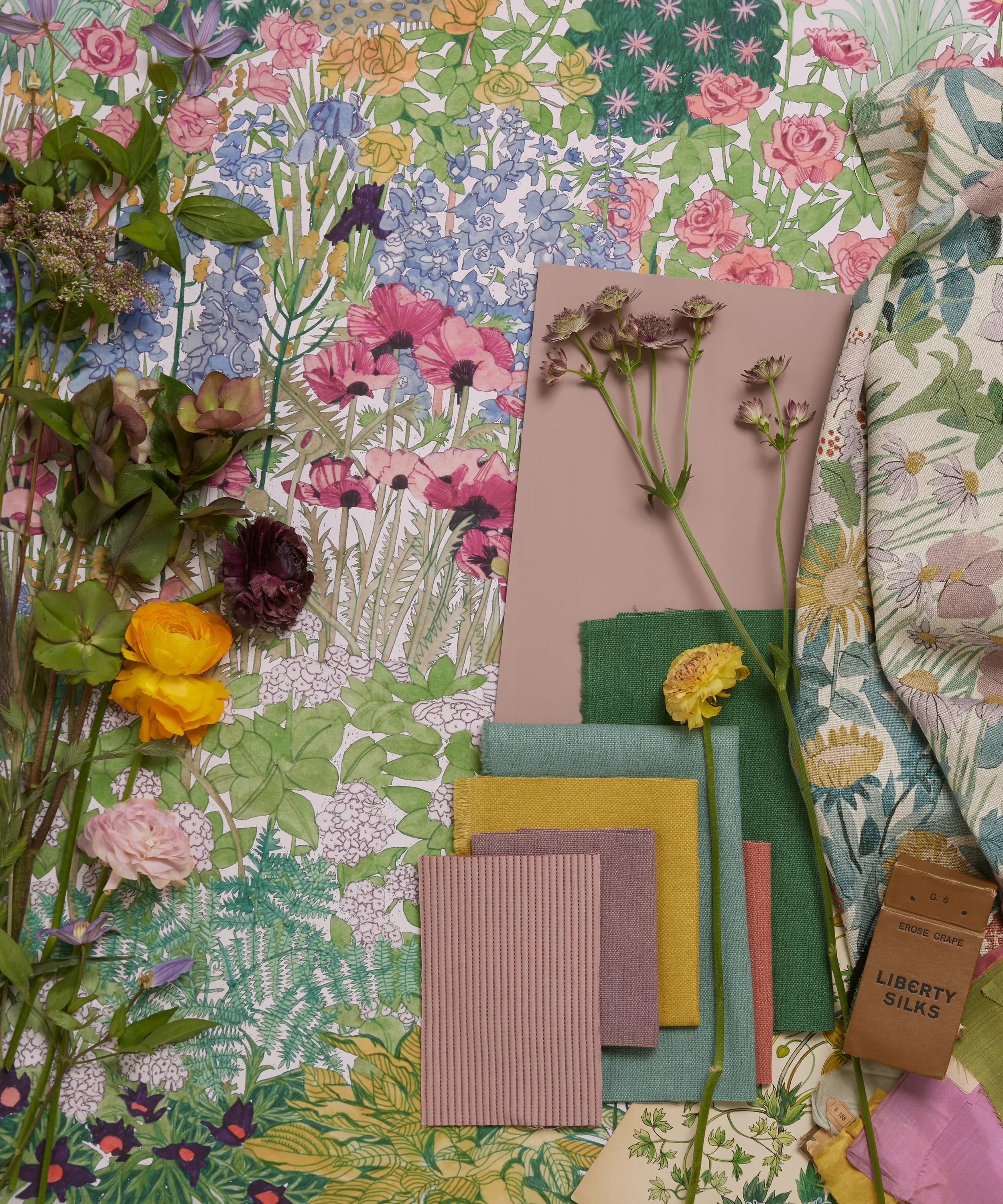 Liberty Faria Flowers Linen
