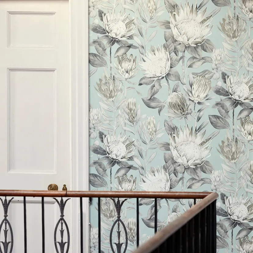 Sanderson King Protea Wallpaper