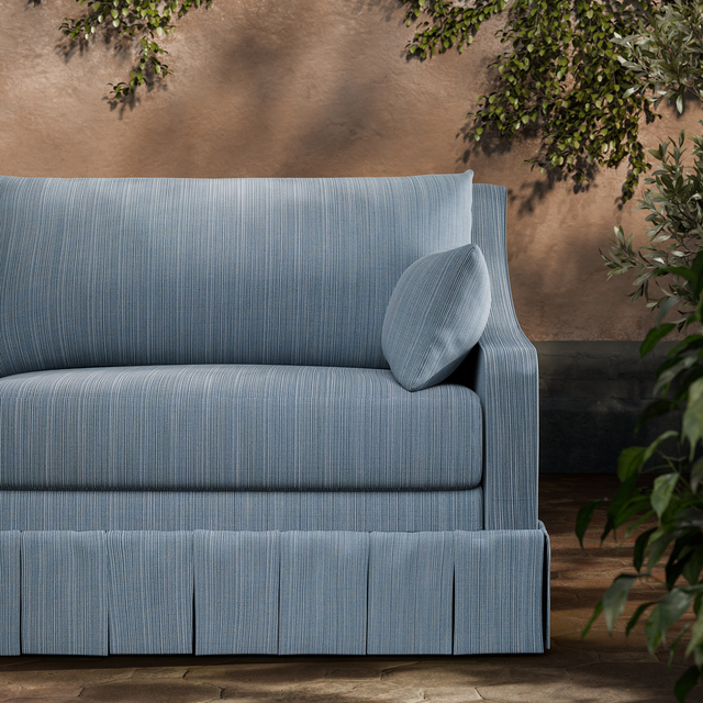 Zoffany Summerhouse Weave – ein dichter Stoff mit Streifenwebmuster