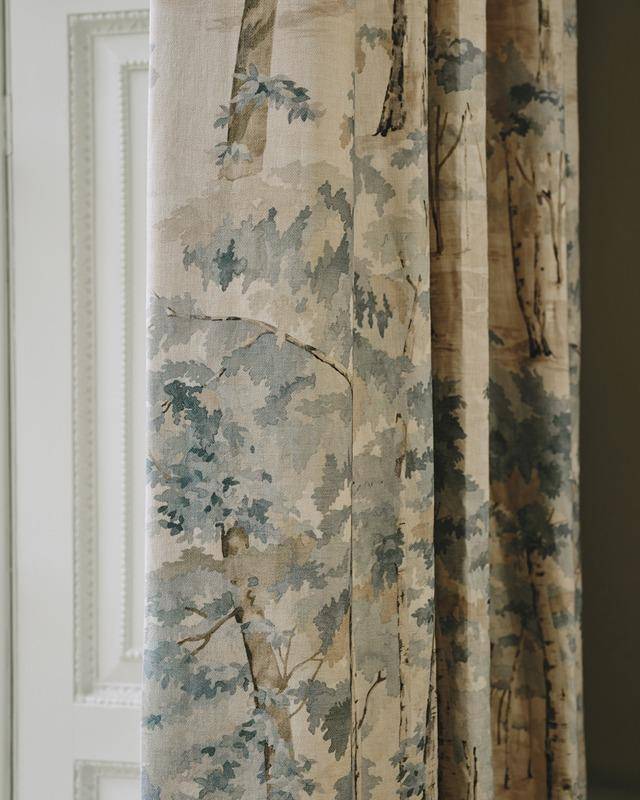 Colefax and Fowler Birchwood | Druckstoff mit Waldmotiv