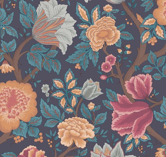 Burnt Orange, Rose & Petrol on Ink