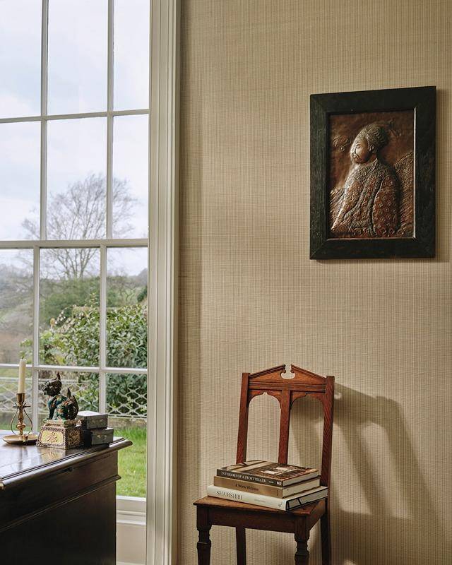 Colefax and Fowler Fleet Stripe Sisal Wallpaper