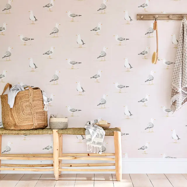 Sanderson Shore Birds Wallpaper