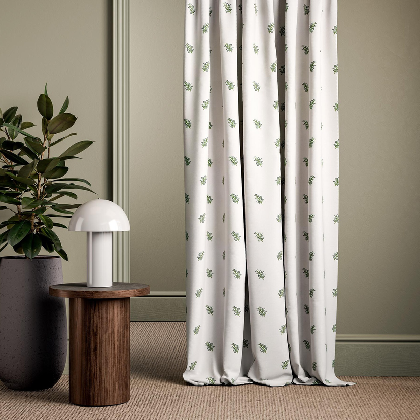  Clarke & Clarke Mini Herbarium - Dekostoff Design mit Stickerei