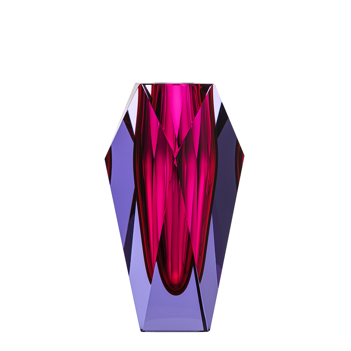 Moser Vase Gema 13cm Alexandrite Rose
