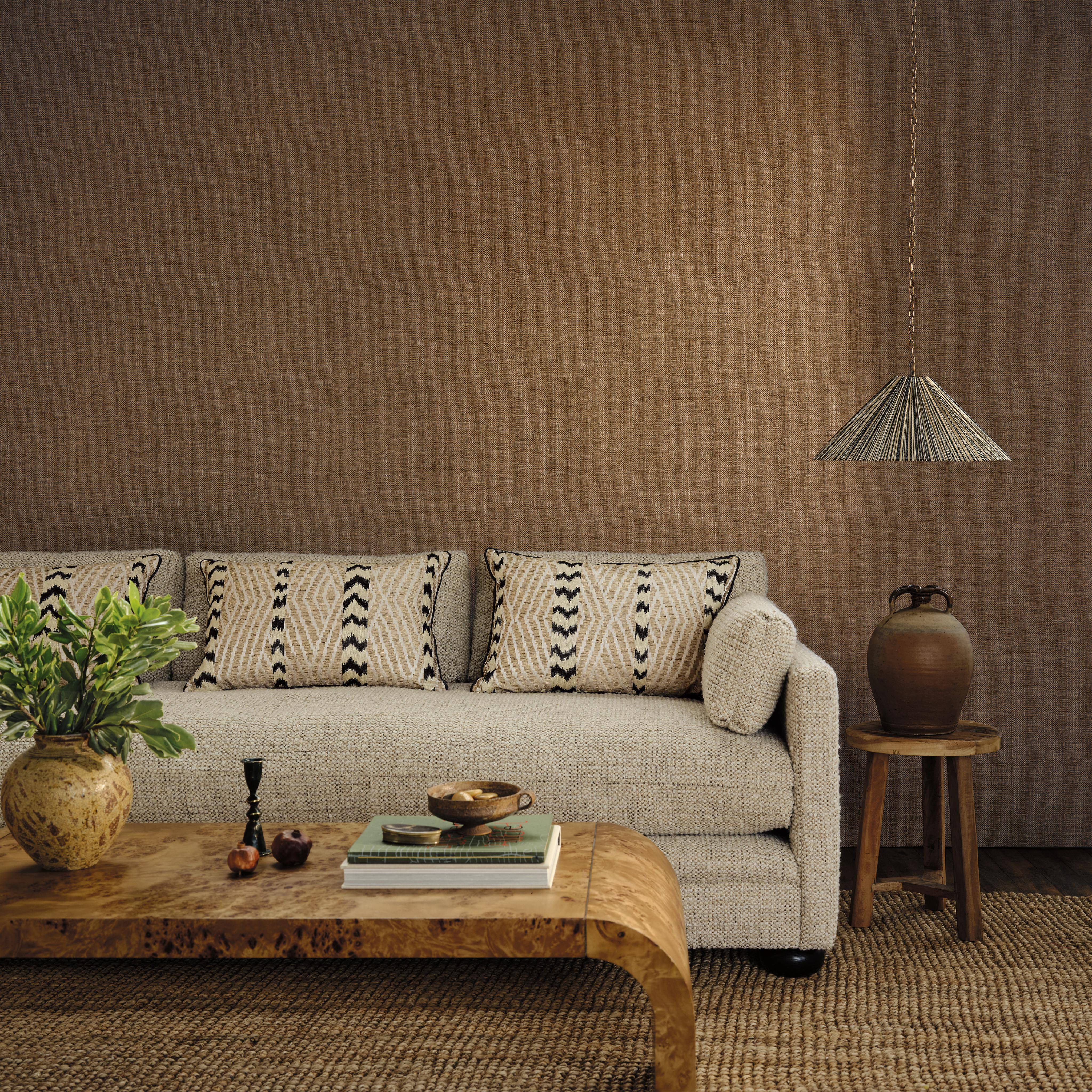 Romo Neri Raffia – Vinyltapete mit Raffia-Optik