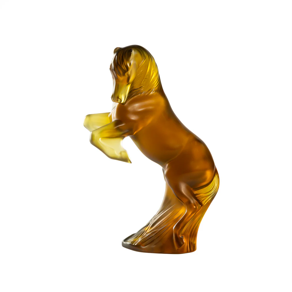 Lalique Prancing Horse Sculpture small - Canyon