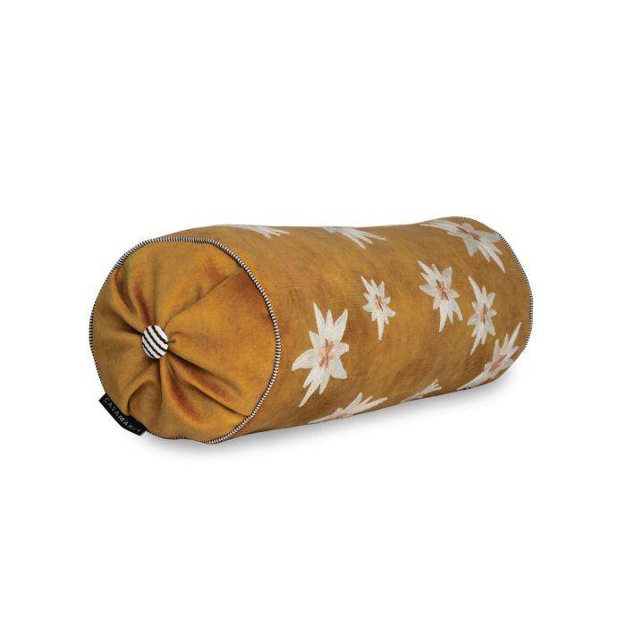 Casamance Ness Jaune Or 50x16 cm - Zylinder Kissenbezug