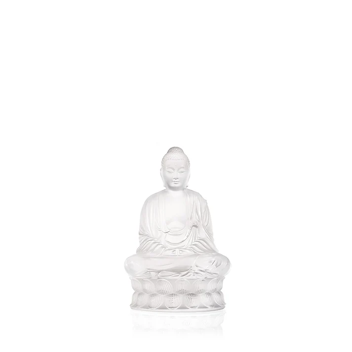 Lalique Small Buddha Clear Crystal