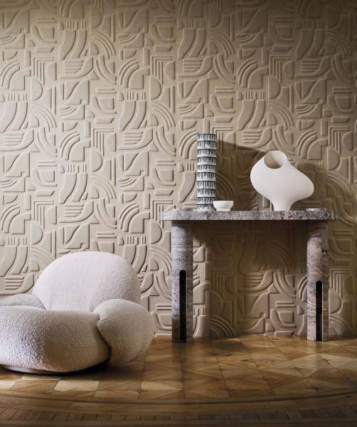 Casamance Linsolite - Leinentapete mit Reliefstruktur