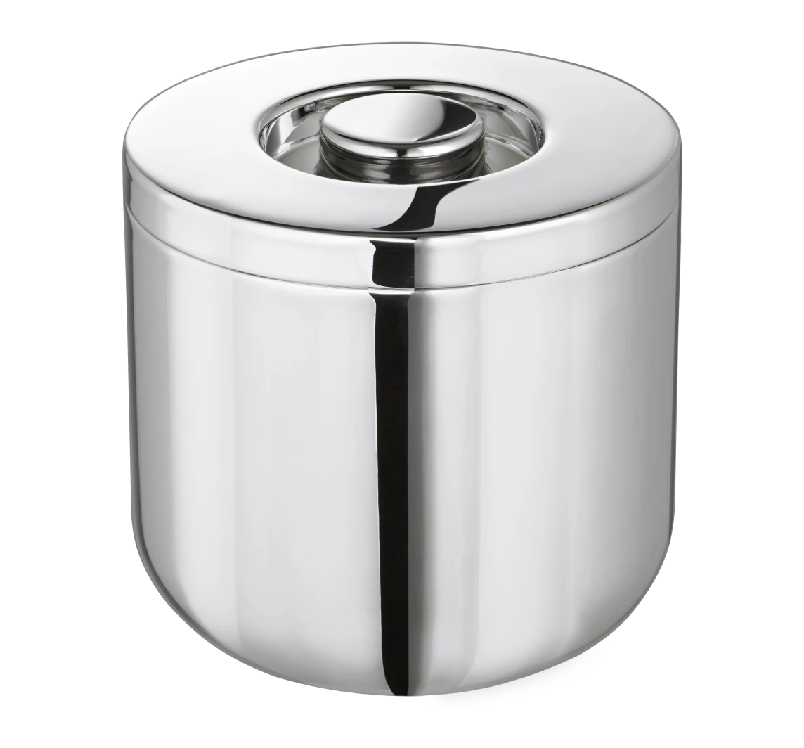 Oh de Christofle Eisbehälter mit Deckel Edelstahl