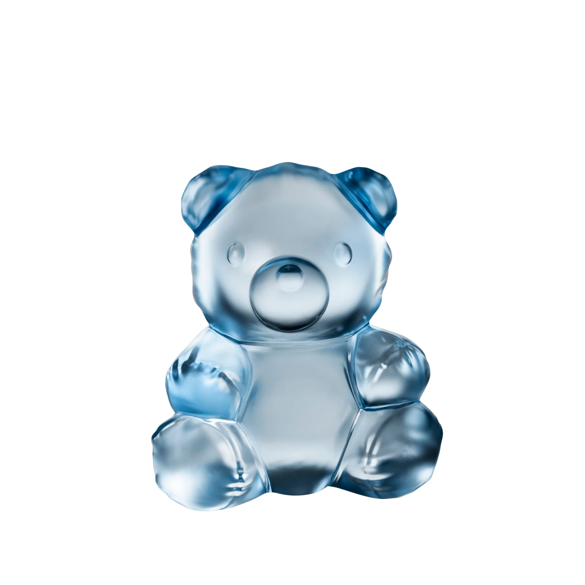 Lalique Teddy Air Large Blue Luster - große Kristallskulptur