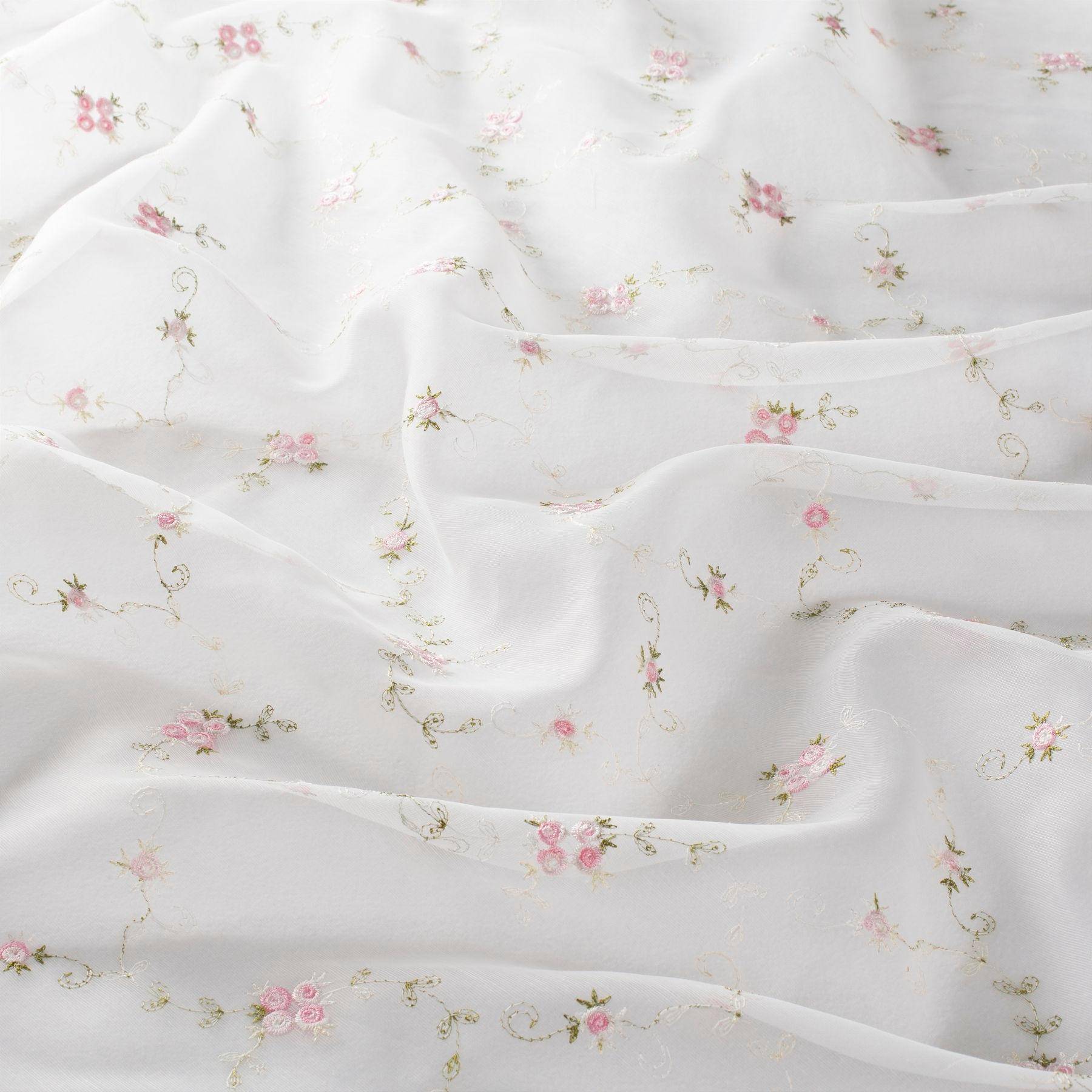 JAB Alona – Vorhangstoff Organza bestickt