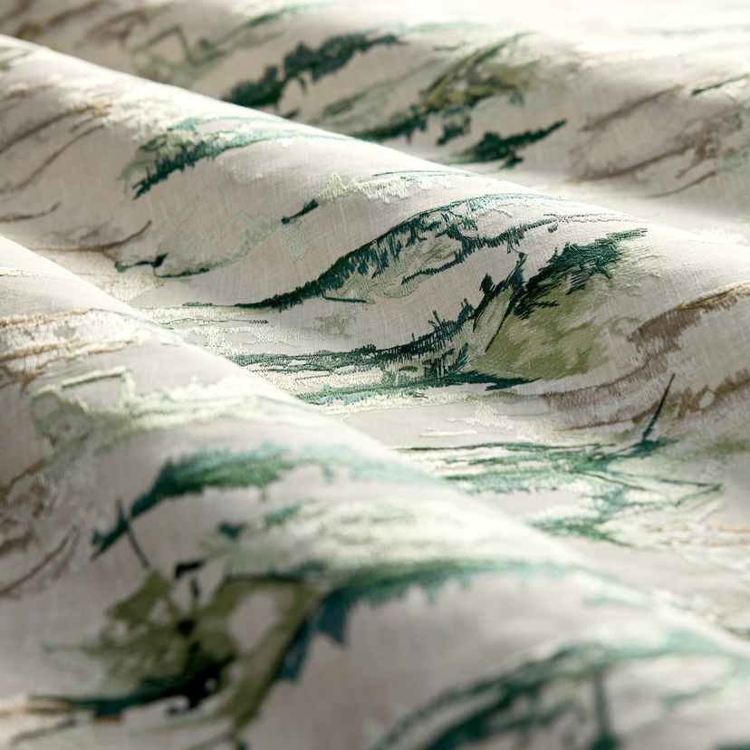 Harlequin Takara Embroidery - Vorhangstoff mit ausdrucksstarker Viskosestickerei