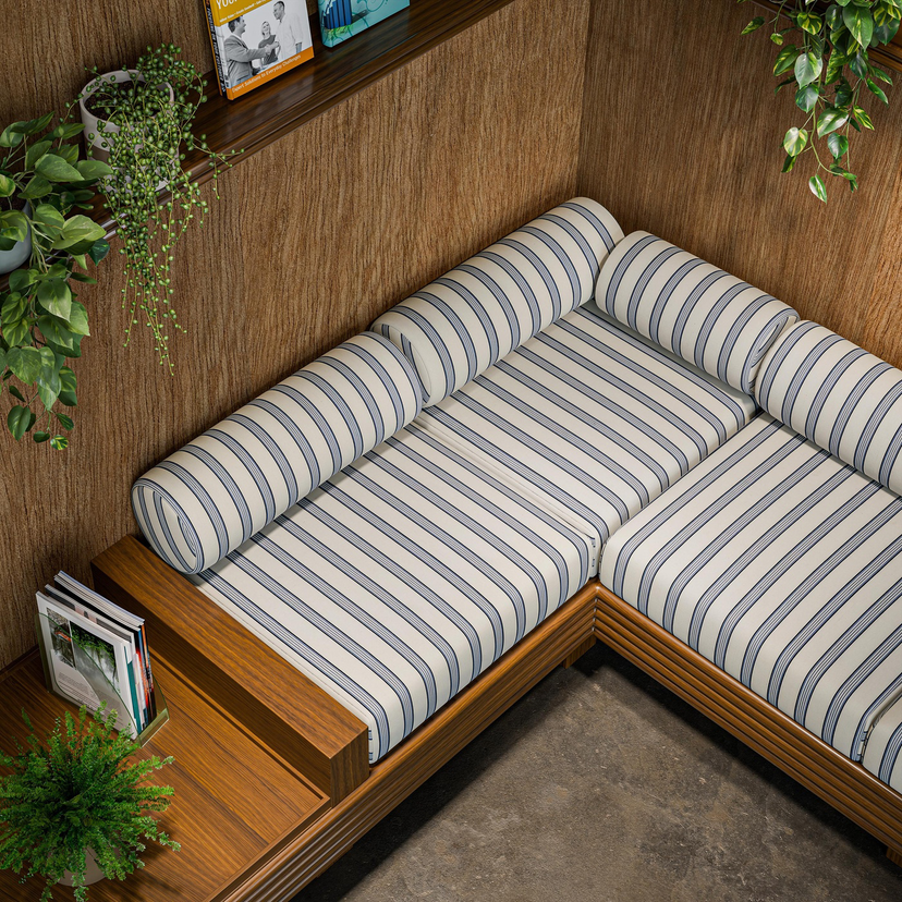  Clarke & Clarke Edison - Polsterstoff Design mit Streifen