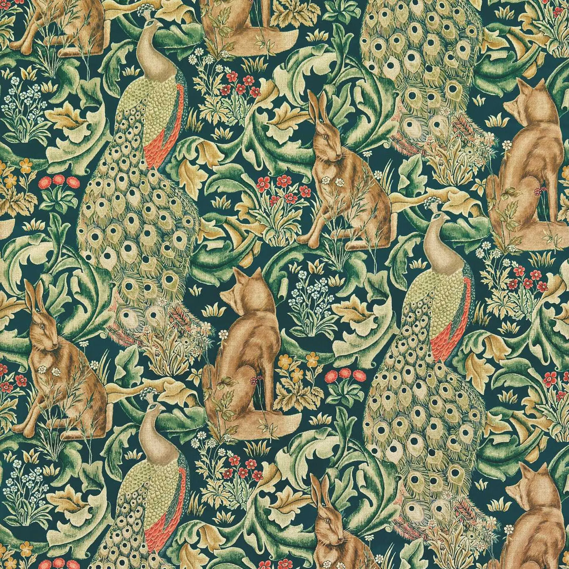 Morris & Co Forest Velvet