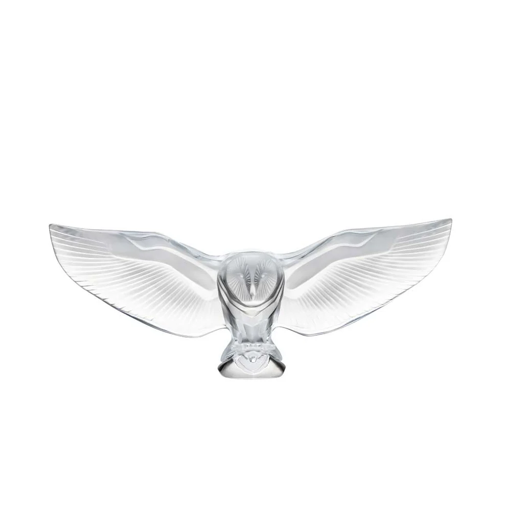 Lalique Bran Owl Sculpture