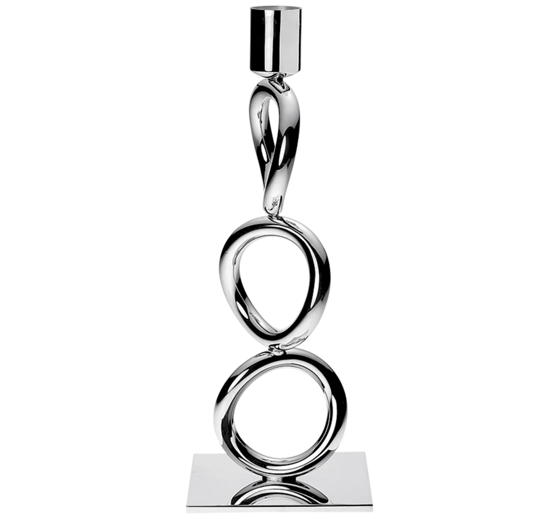 Christofle Vertigo Kerzenleuchter 3 Ringe versilbert