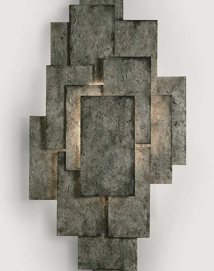 Porta Romana Steel Plates Wall Light