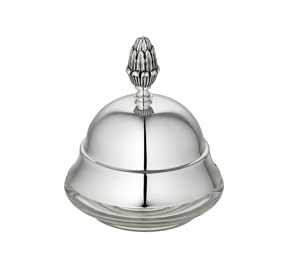 Christofle Malmaison Silper-Plated Butterdose rund