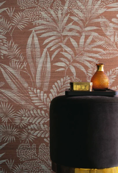 Casamance Mandrare - Sisaltapete mit Pflanzenmotiv