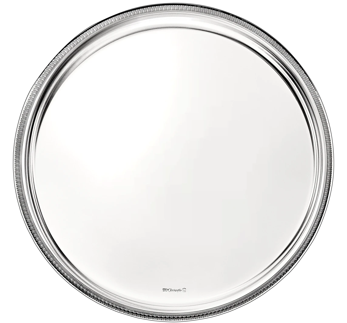 Christofle Malmaison Silver-Plated Tablett Rund 39cm