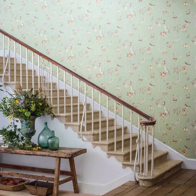 Sanderson Fruit Aviary Wallpaper