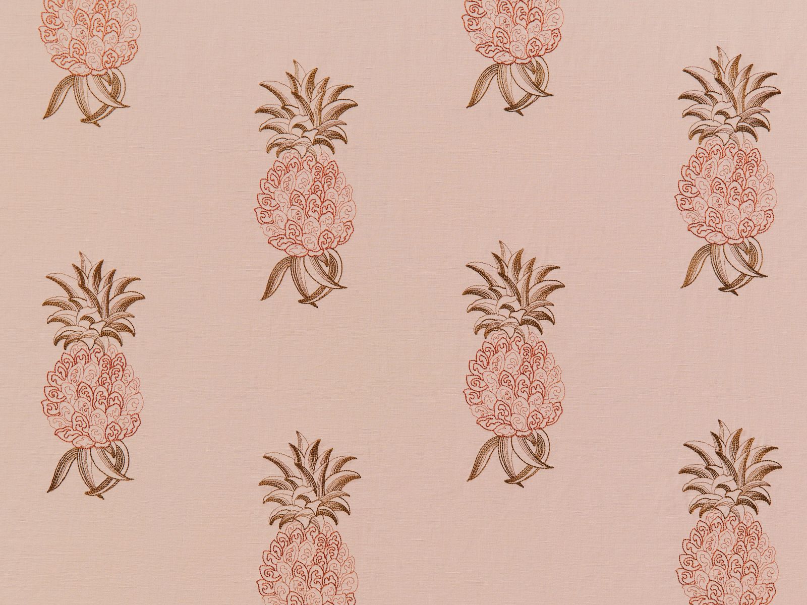 Travers Ananas Embroidery