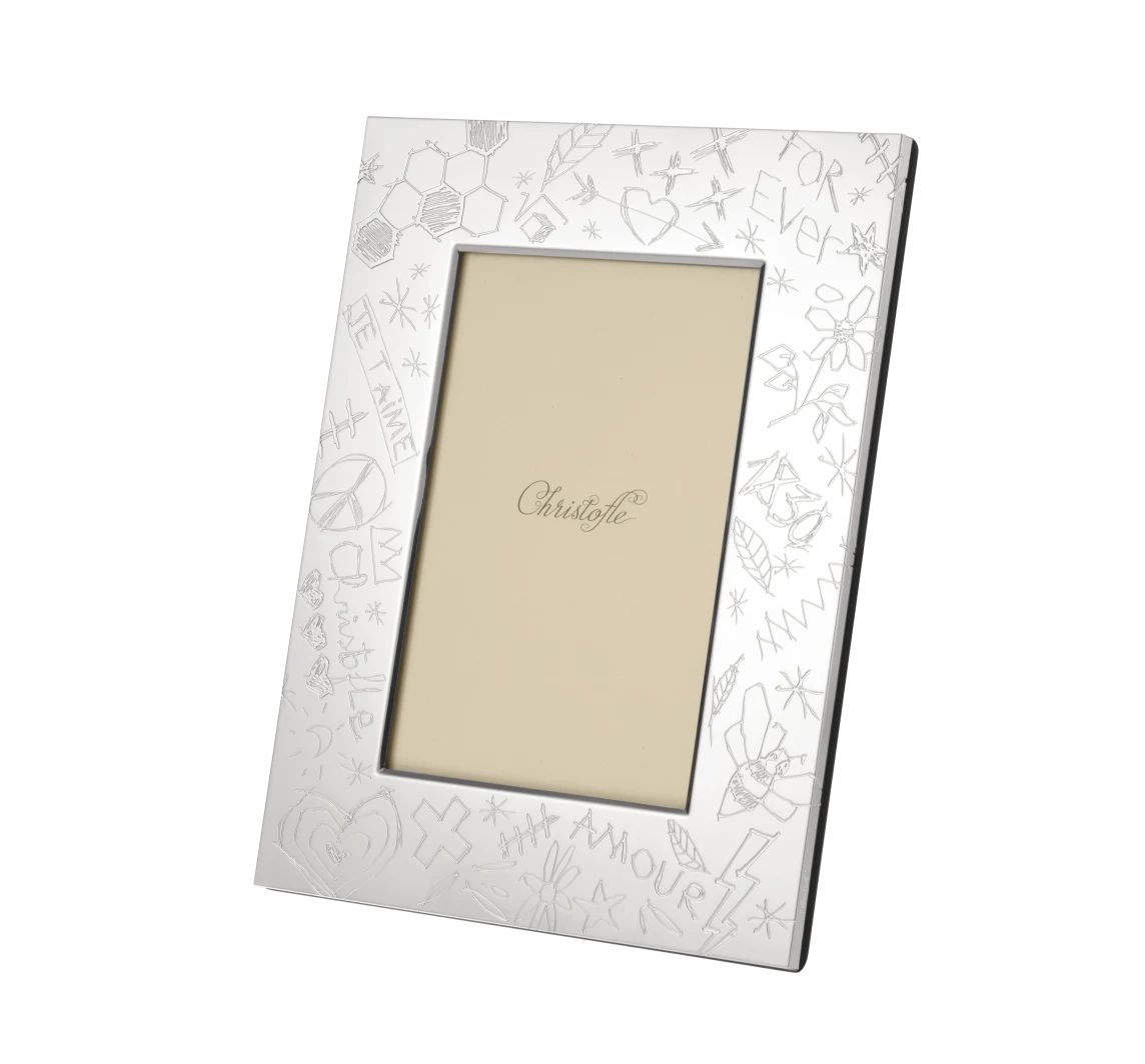 Chrisofle Graffiti Silver-Plated Bilderrahmen 10x15cm