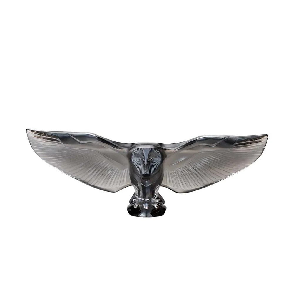 Lalique Bran Owl Sculpture