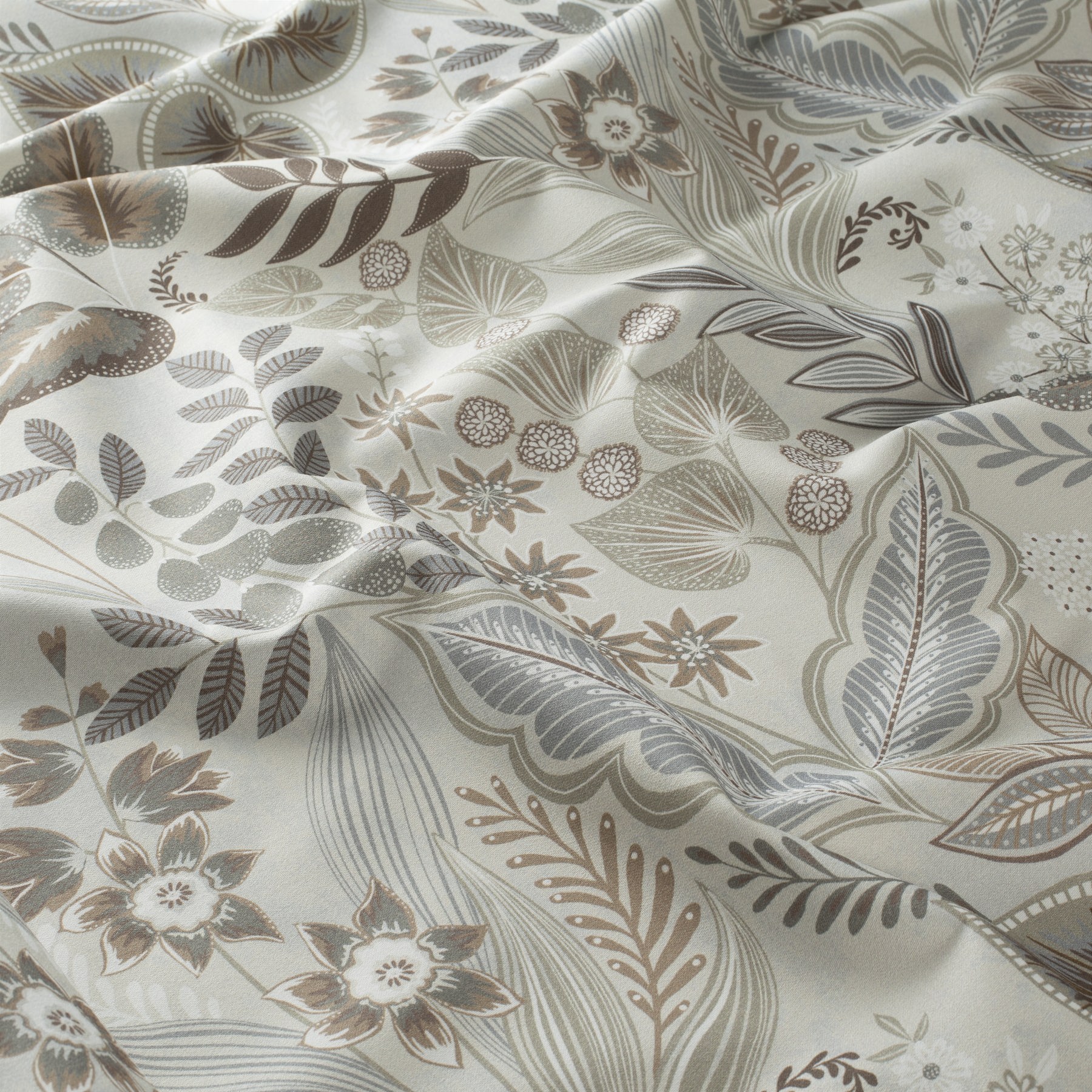JAB Wildflower – Dekorstoff Satin mit Blumenmuster