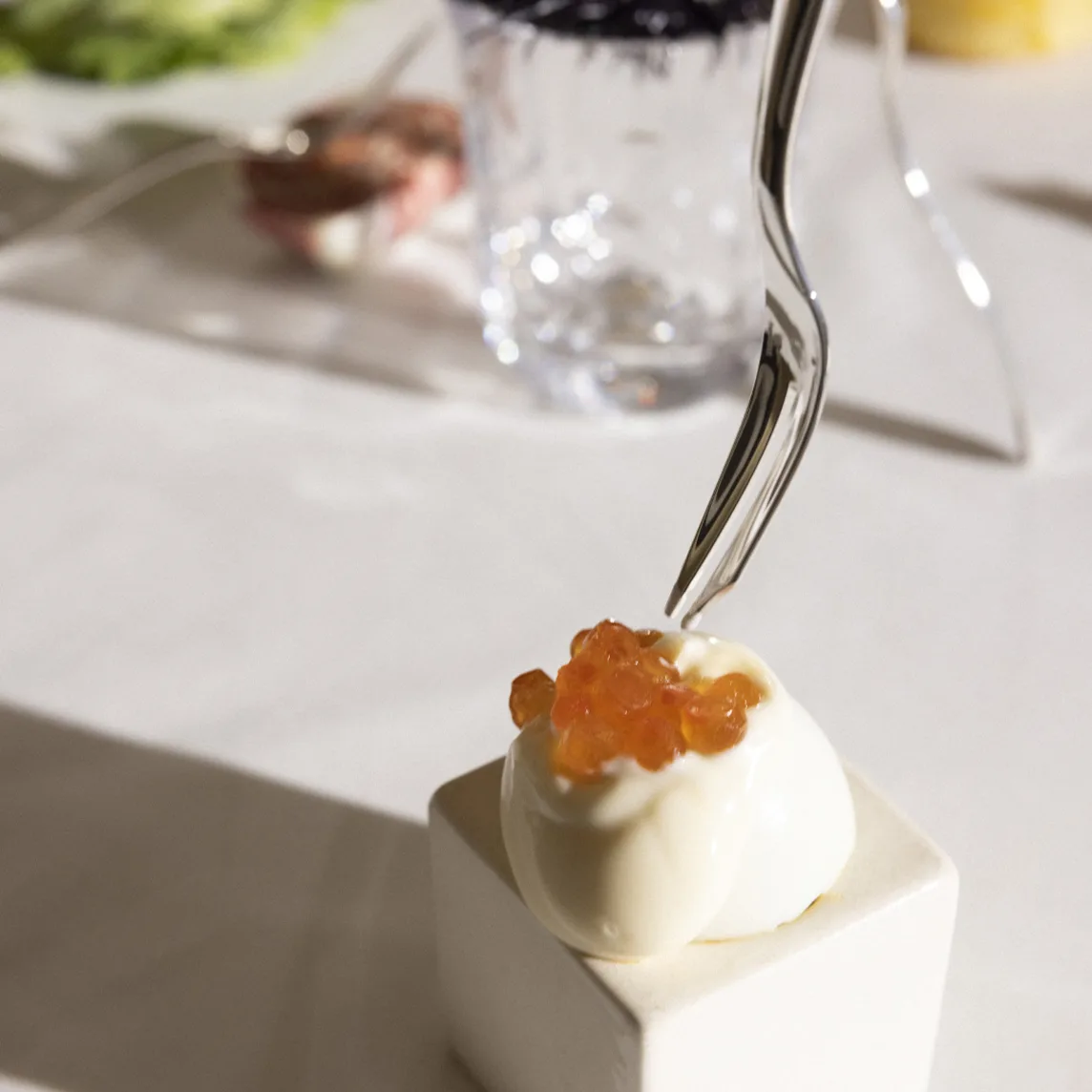 Christofle Infini Cocktail-Gabel versilbert