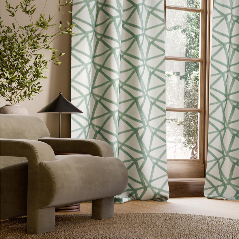 Harlequin Sumi Ikat - Dekostoff mit handgedruckter Optik