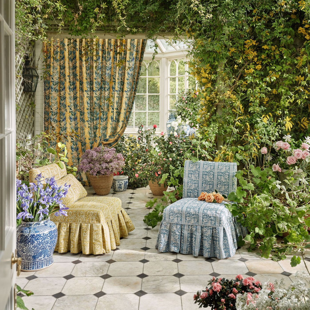 Zoffany Filigree Bellagio Stripe - Indoor & Outdoor Stoff