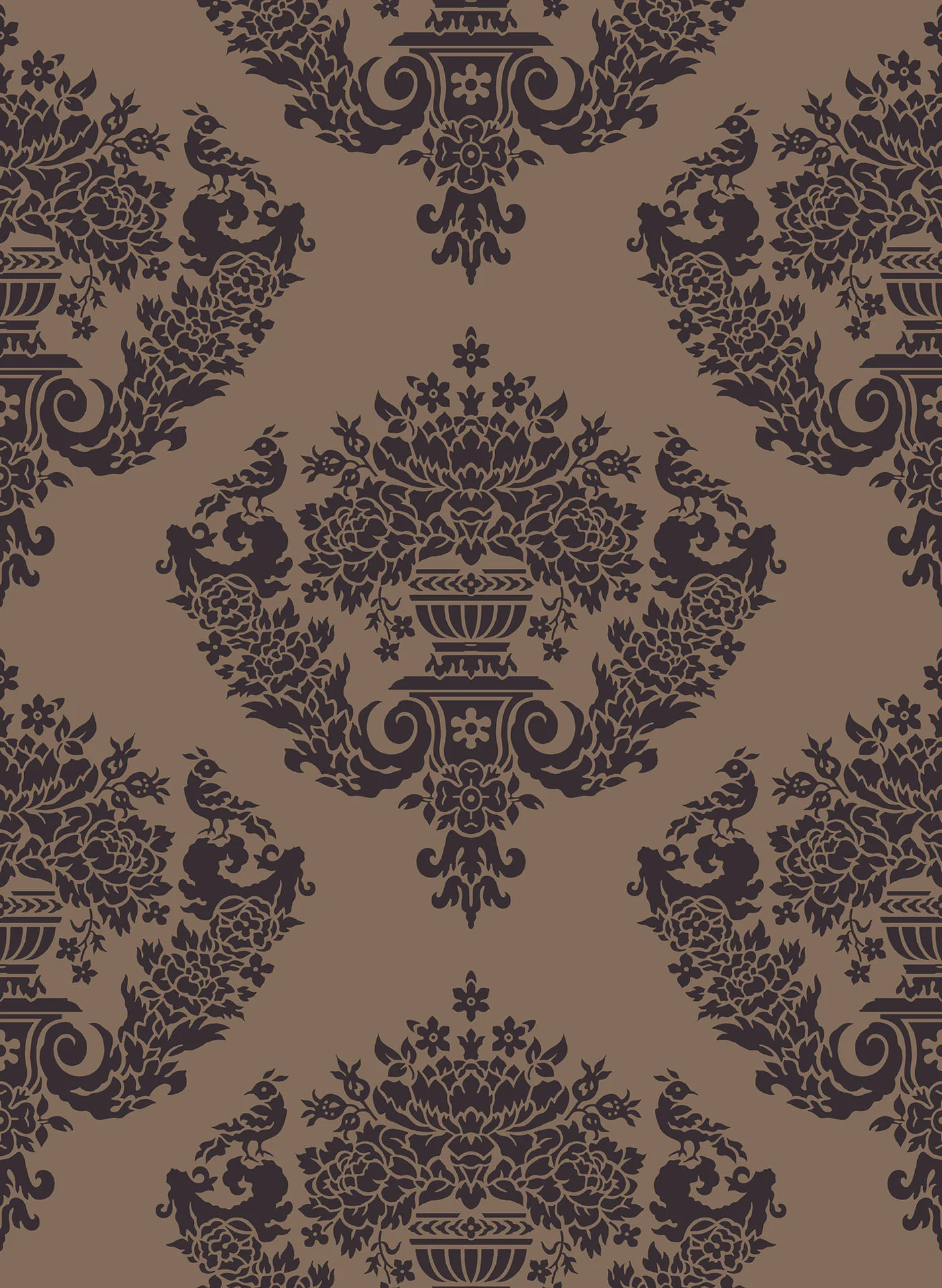 Black on Metallic Bronze