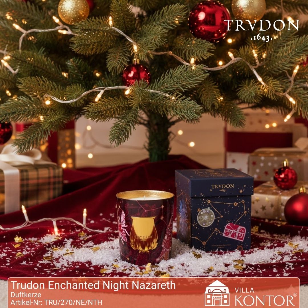 Trudon Duftkerze Nazareth Enchanted Night – weihnachtlicher Luxusduft