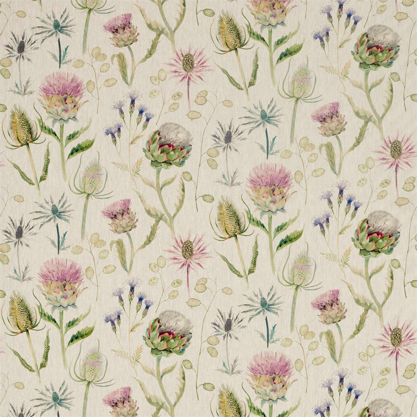 Sanderson Thistle Garden Linen