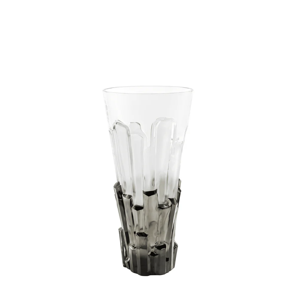 Lalique Basalte Vase - grau
