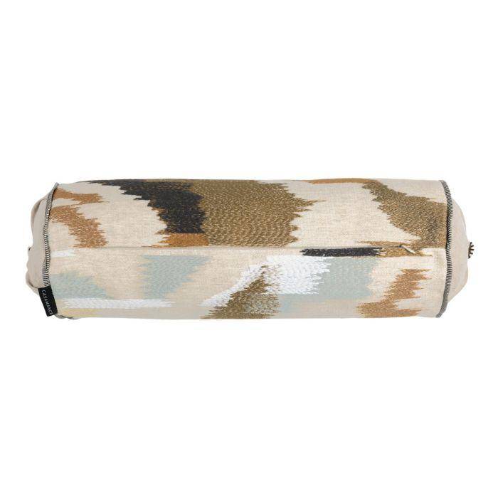 Casamance Benang Multico neutre 50x16 cm - Kissenbezug mit Stickerei