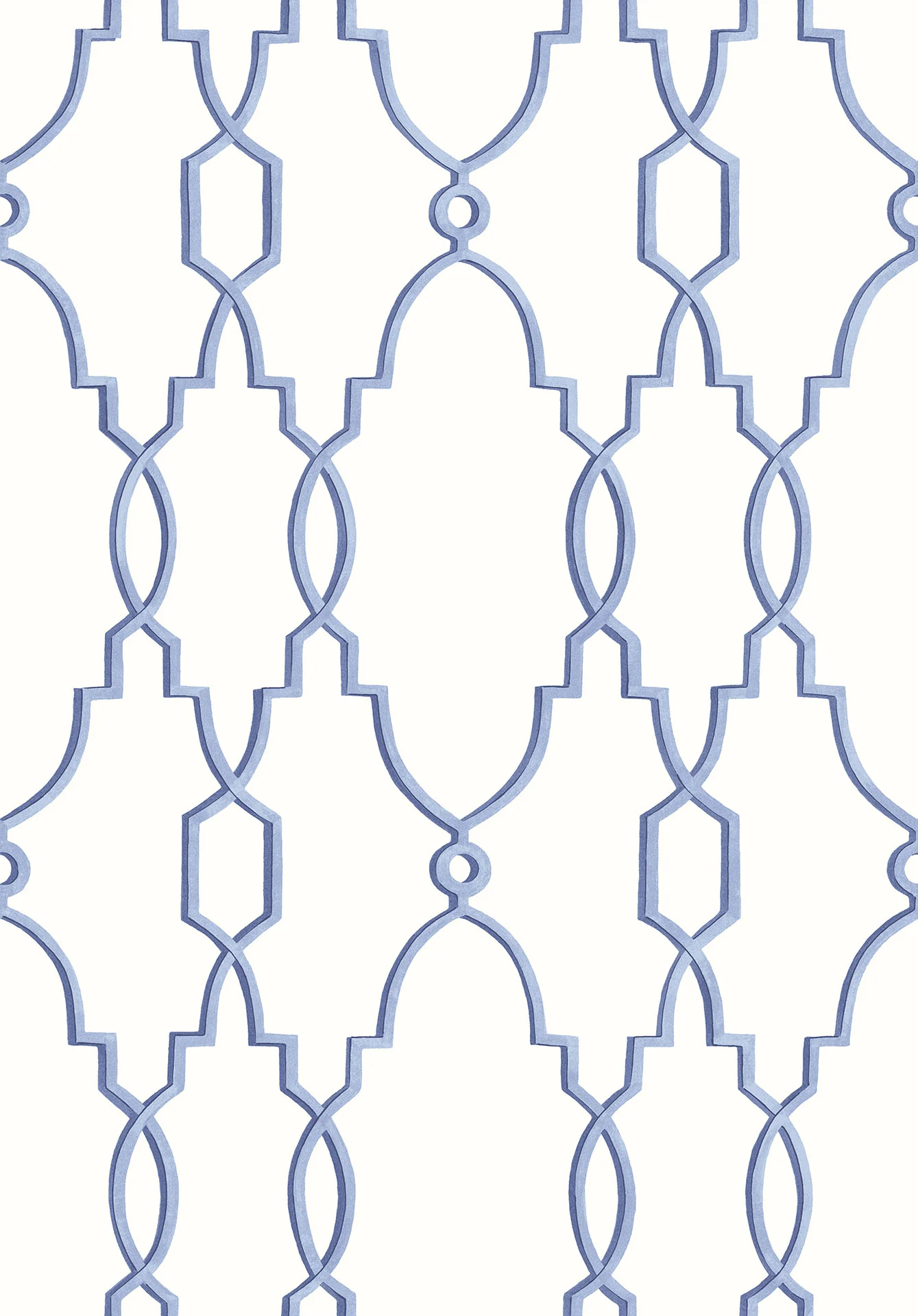 Hyacinth Blue on White