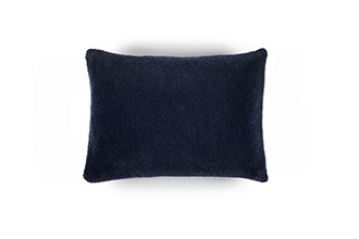 Élitis Wool Plush 40x55cm Bleu nuit