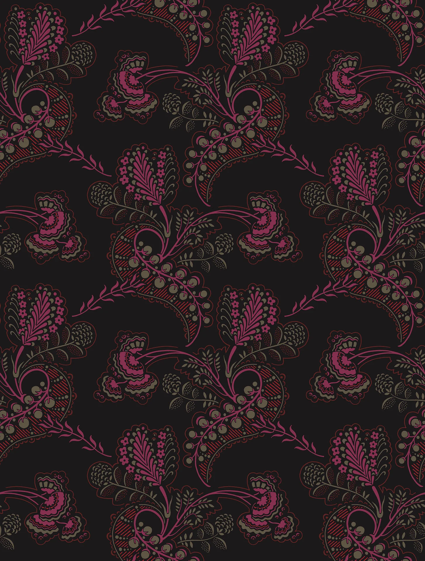 Magenta & Rouge on Charcoal