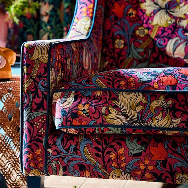 Morris & Co Golden Lily Velvet 