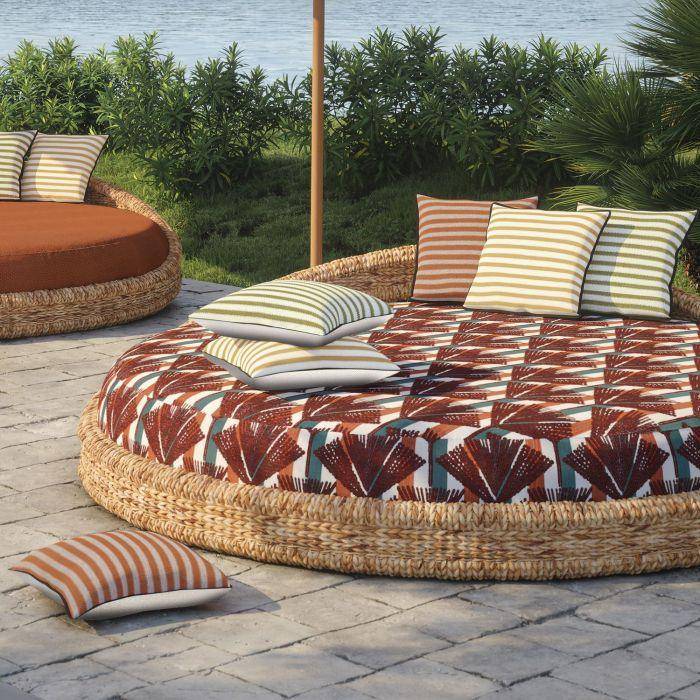 Casamance Levadas Orange Indoor & Outdoor 45x45cm