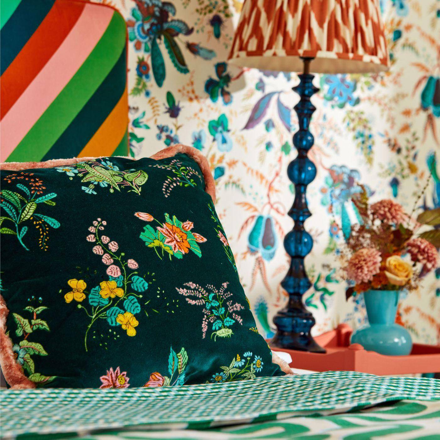Harlequin Woodland Floral Velvet