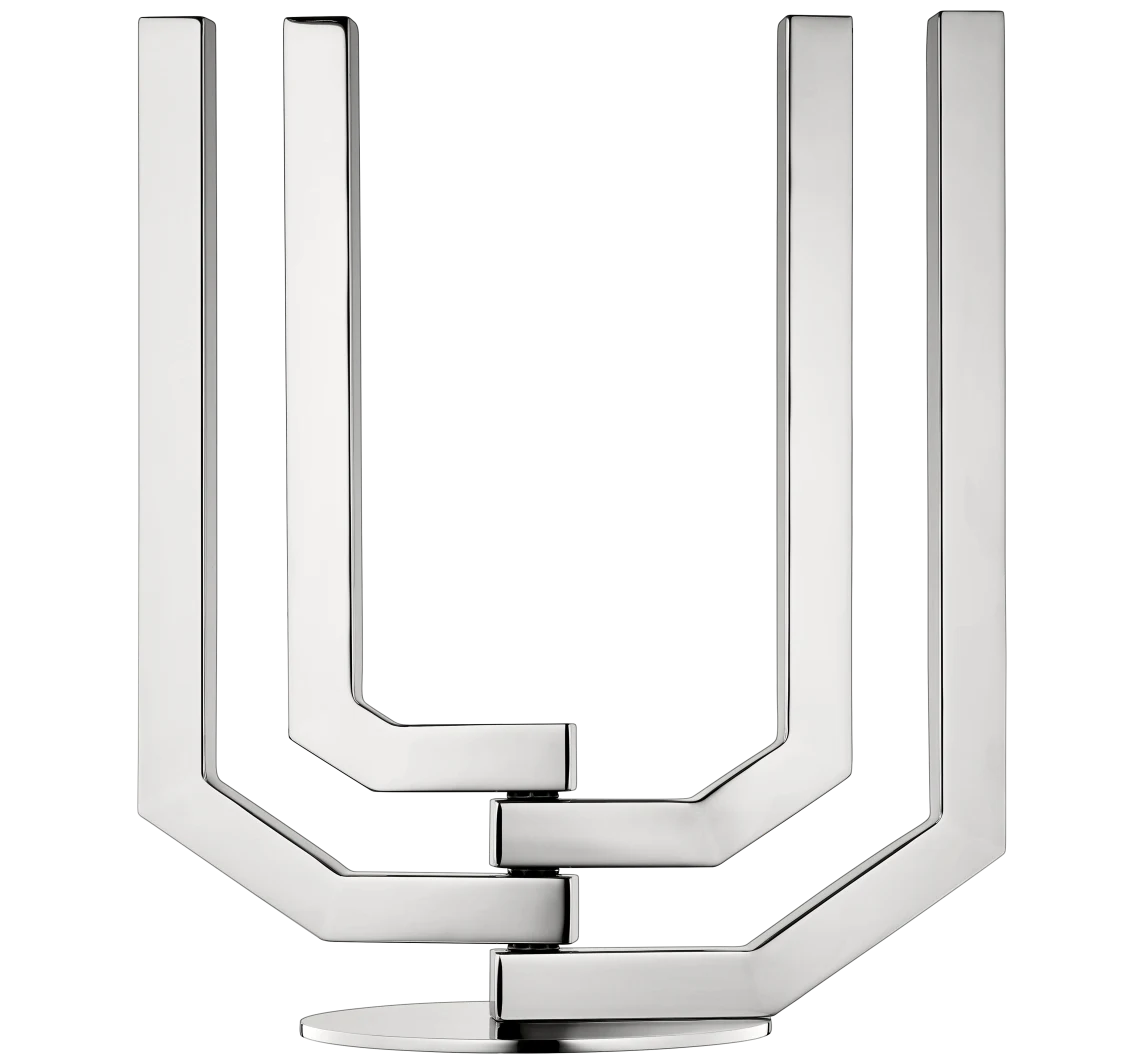 Christofle Arborescence Kerzenleuchter Edeltahl 4-armig