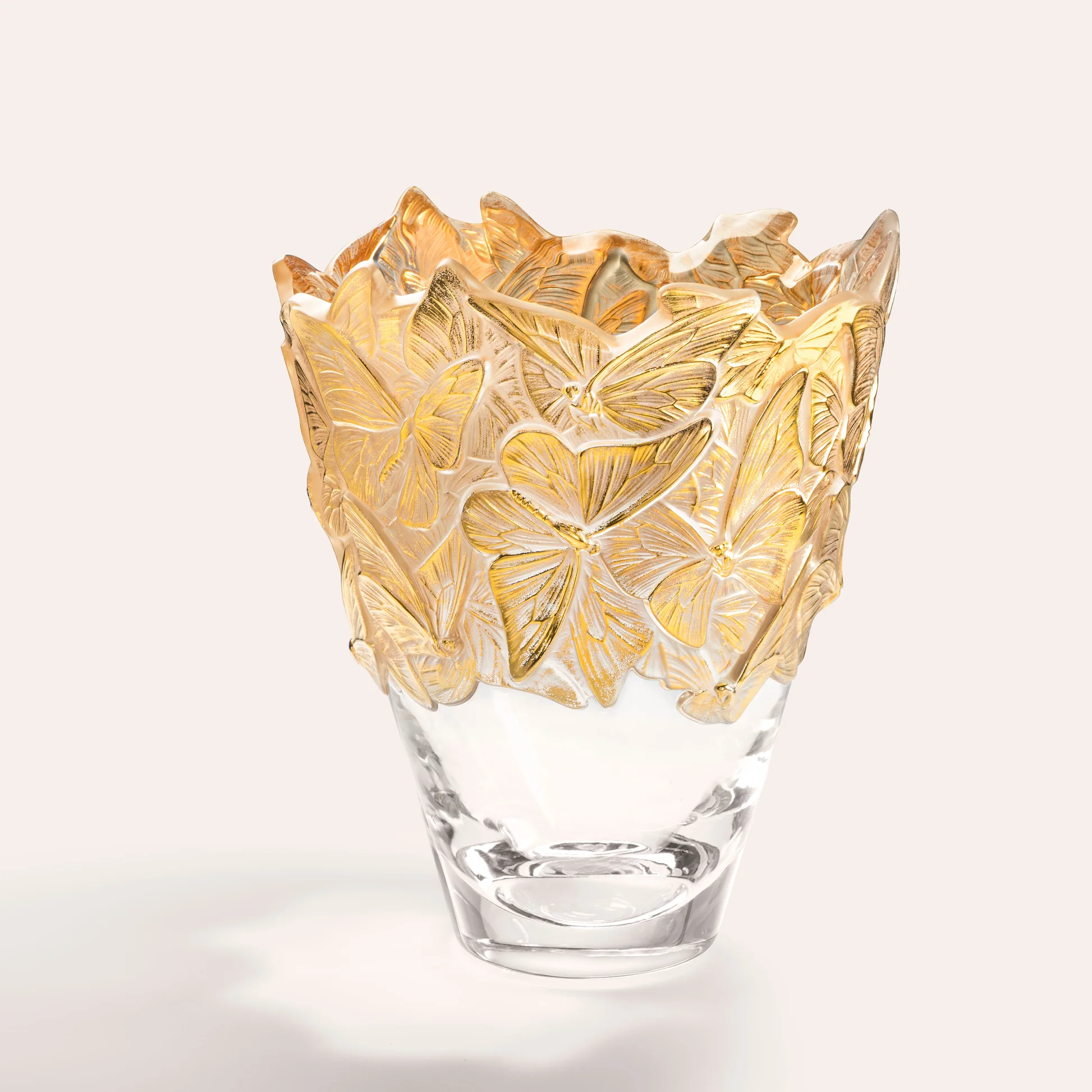 Lalique Papillons Vase groß – nummerierte Kristallvase