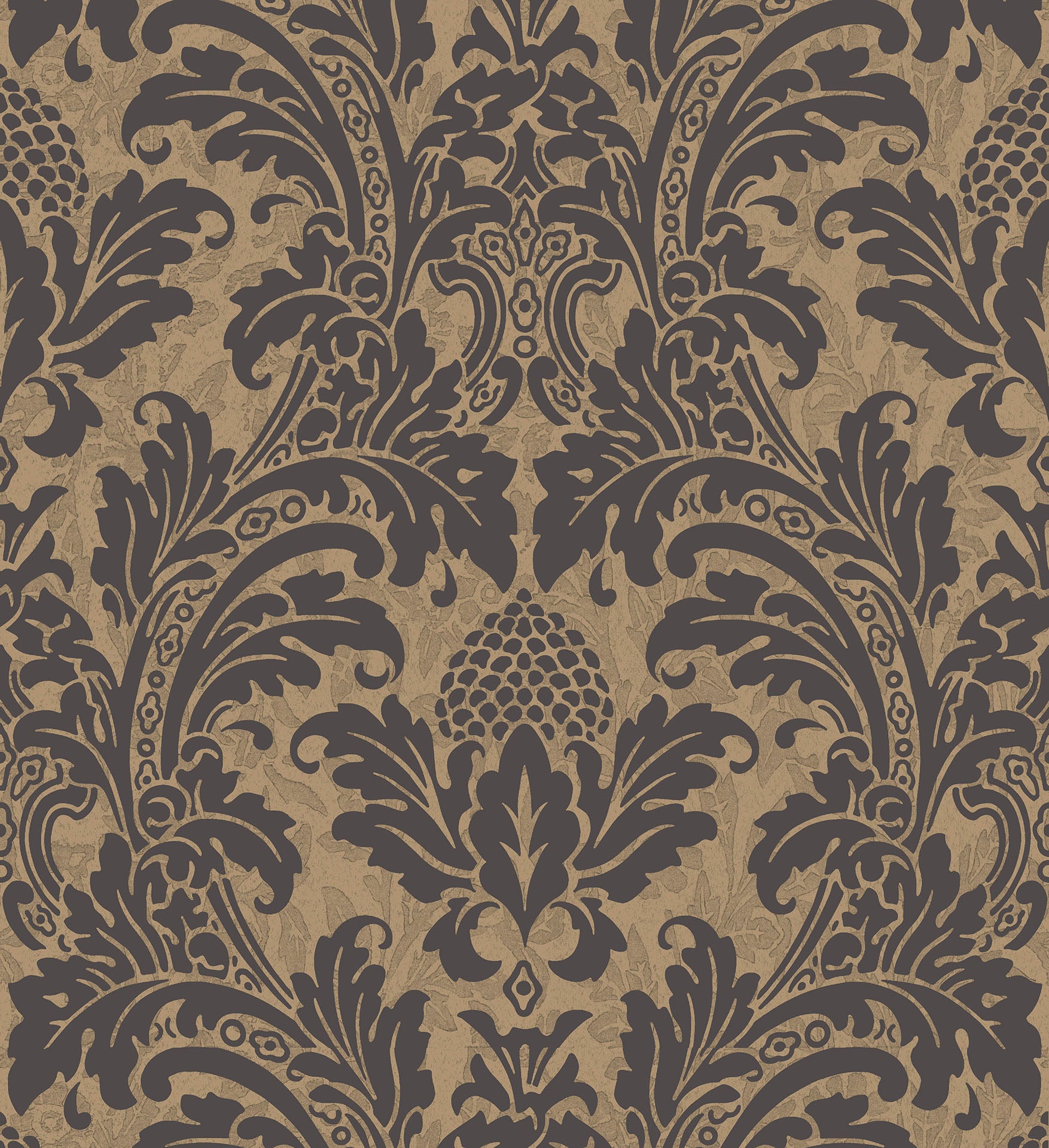 Black on Metallic Gold